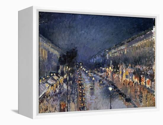 Pissarro: Paris at Night-Camille Pissarro-Framed Premier Image Canvas