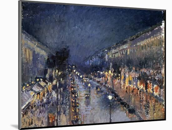 Pissarro: Paris at Night-Camille Pissarro-Mounted Premium Giclee Print