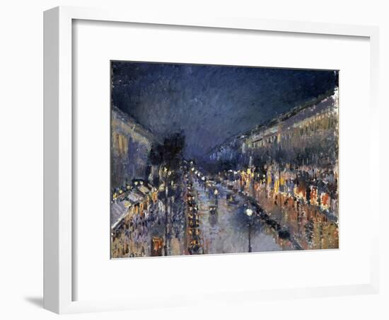 Pissarro: Paris at Night-Camille Pissarro-Framed Giclee Print