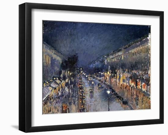 Pissarro: Paris at Night-Camille Pissarro-Framed Giclee Print