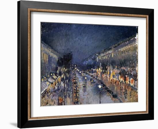 Pissarro: Paris at Night-Camille Pissarro-Framed Giclee Print