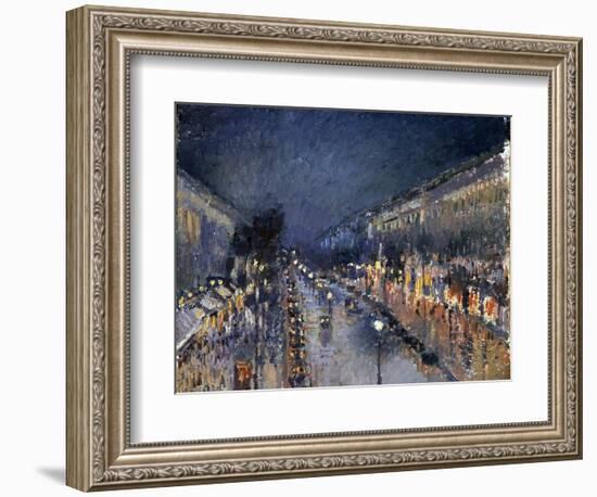 Pissarro: Paris at Night-Camille Pissarro-Framed Giclee Print