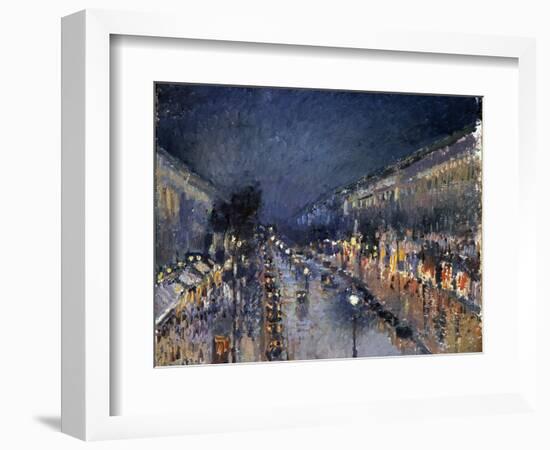 Pissarro: Paris at Night-Camille Pissarro-Framed Giclee Print