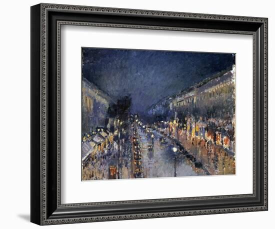 Pissarro: Paris at Night-Camille Pissarro-Framed Giclee Print