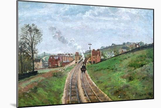 Pissarro: Station, 1871-Camille Pissarro-Mounted Giclee Print