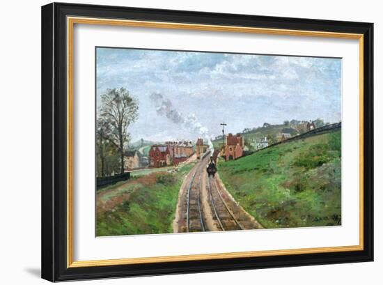 Pissarro: Station, 1871-Camille Pissarro-Framed Giclee Print