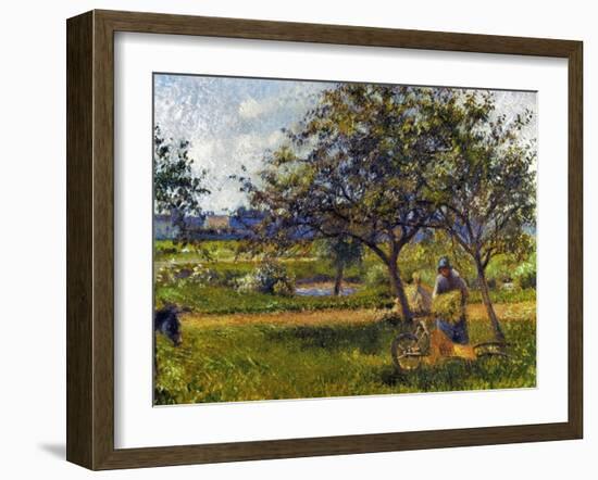 Pissarro: Wheelbarr., 1881-Camille Pissarro-Framed Giclee Print