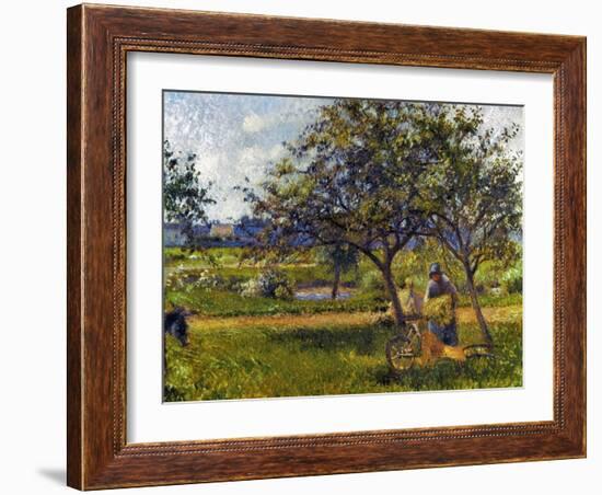 Pissarro: Wheelbarr., 1881-Camille Pissarro-Framed Giclee Print