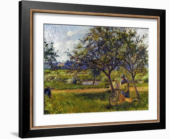 Pissarro: Wheelbarr., 1881-Camille Pissarro-Framed Giclee Print