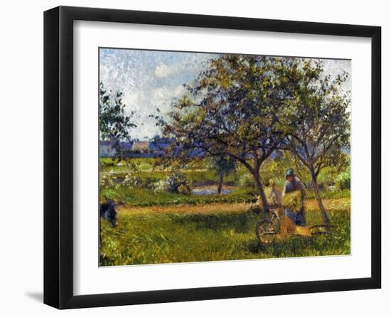 Pissarro: Wheelbarr., 1881-Camille Pissarro-Framed Giclee Print