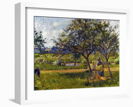 Pissarro: Wheelbarr., 1881-Camille Pissarro-Framed Giclee Print