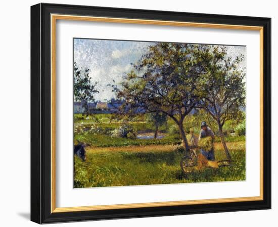 Pissarro: Wheelbarr., 1881-Camille Pissarro-Framed Giclee Print