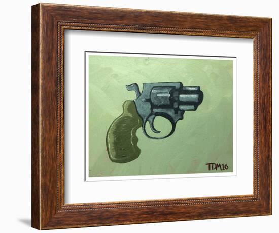 Pistol, 2016 (Oil on Canvas)-Thomas MacGregor-Framed Giclee Print