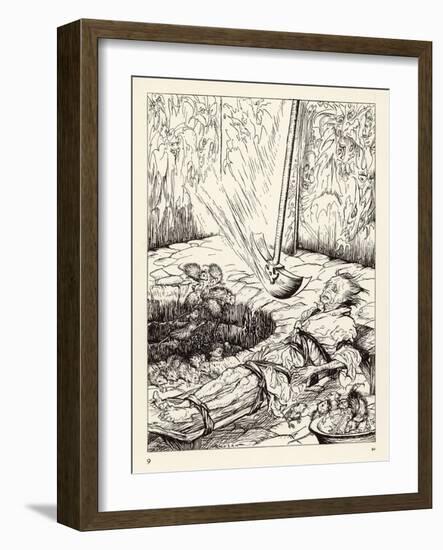 Pit and the Pendulum-Arthur Rackham-Framed Art Print