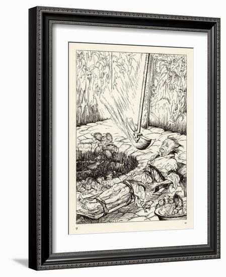 Pit and the Pendulum-Arthur Rackham-Framed Art Print