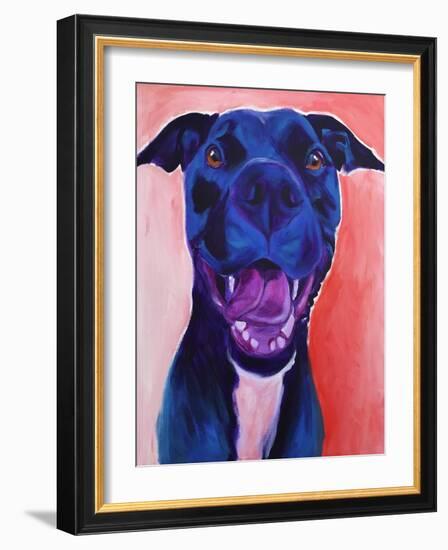 Pit Bull - Crysanthemum-Dawgart-Framed Giclee Print