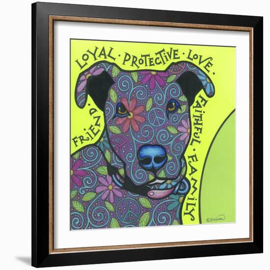 Pit Bull I-Denny Driver-Framed Giclee Print