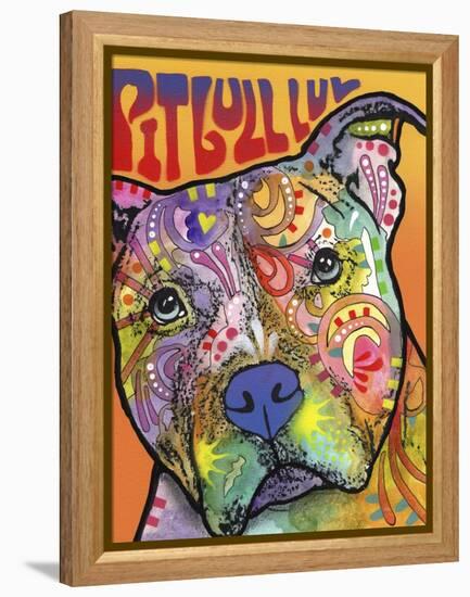 Pit Bull Luv-Dean Russo-Framed Premier Image Canvas