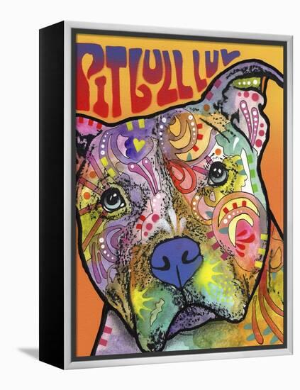 Pit Bull Luv-Dean Russo-Framed Premier Image Canvas