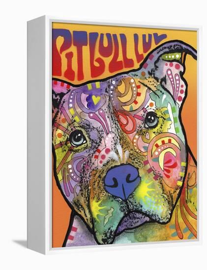 Pit Bull Luv-Dean Russo-Framed Premier Image Canvas