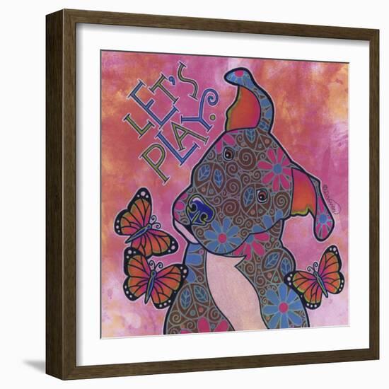 Pit Bull Puppy IV-Denny Driver-Framed Giclee Print