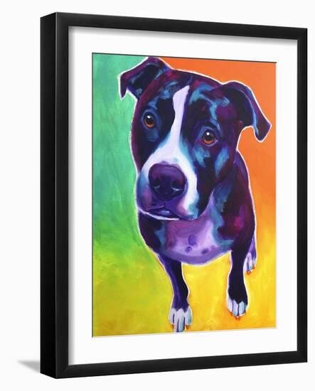 Pit Bull - Truman-Dawgart-Framed Giclee Print