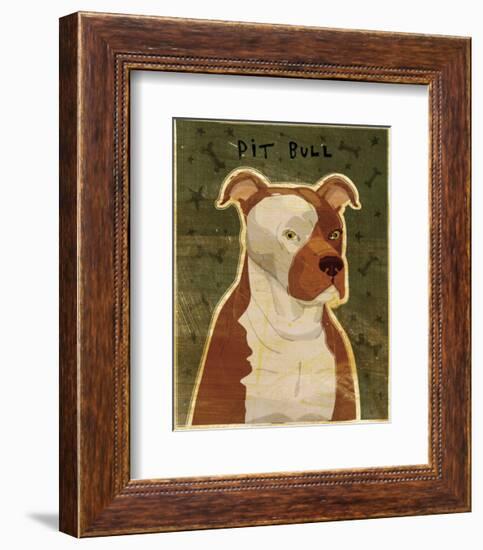 Pit Bull-John Golden-Framed Art Print