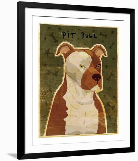 Pit Bull-John Golden-Framed Giclee Print