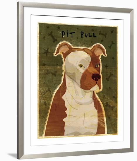 Pit Bull-John Golden-Framed Giclee Print