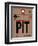 PIT Pittsburgh Luggage Tag 1-NaxArt-Framed Art Print