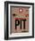 PIT Pittsburgh Luggage Tag 1-NaxArt-Framed Art Print