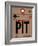 PIT Pittsburgh Luggage Tag 1-NaxArt-Framed Art Print