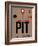 PIT Pittsburgh Luggage Tag 1-NaxArt-Framed Art Print