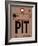 PIT Pittsburgh Luggage Tag 1-NaxArt-Framed Art Print