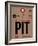 PIT Pittsburgh Luggage Tag 1-NaxArt-Framed Art Print