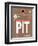 PIT Pittsburgh Luggage Tag 2-NaxArt-Framed Premium Giclee Print