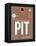 PIT Pittsburgh Luggage Tag 2-NaxArt-Framed Stretched Canvas