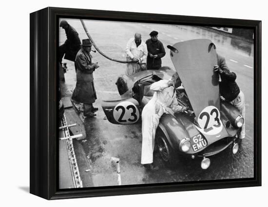 Pit Stop, Le Mans 24 Hours, France, 1955-null-Framed Premier Image Canvas