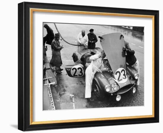 Pit Stop, Le Mans 24 Hours, France, 1955-null-Framed Photographic Print