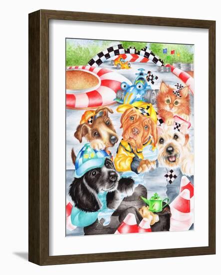 Pit Stop Pals-Karen Middleton-Framed Giclee Print