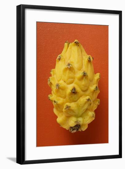 Pitahaya on Red Background-Foodcollection-Framed Photographic Print