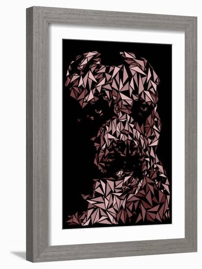 Pitbull-Cristian Mielu-Framed Art Print