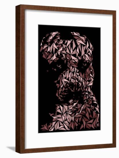 Pitbull-Cristian Mielu-Framed Art Print