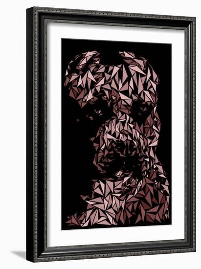 Pitbull-Cristian Mielu-Framed Art Print