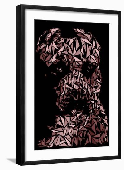 Pitbull-Cristian Mielu-Framed Art Print