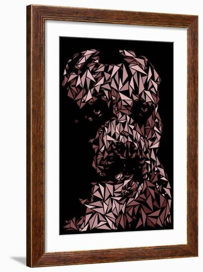 Pitbull-Cristian Mielu-Framed Art Print