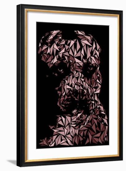 Pitbull-Cristian Mielu-Framed Art Print