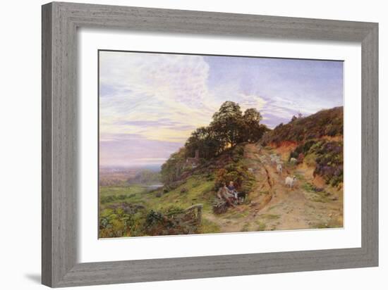 Pitch Hill near Ewhurst, 1866 (W/C on Paper)-George Vicat Cole-Framed Giclee Print