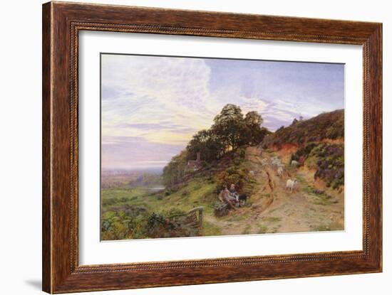 Pitch Hill near Ewhurst, 1866 (W/C on Paper)-George Vicat Cole-Framed Giclee Print