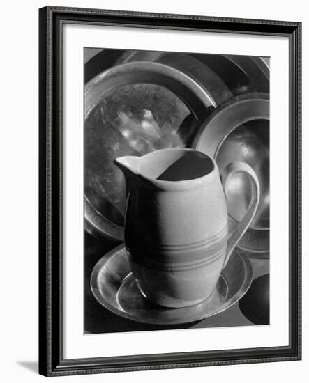 Pitcher and Plates-null-Framed Photographic Print